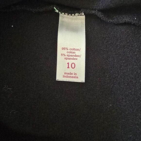 Justice Kids Girls Size 10 Fitted Black Muscle Tank Top Studded Bling Scoop Neck - Picture 6 of 7